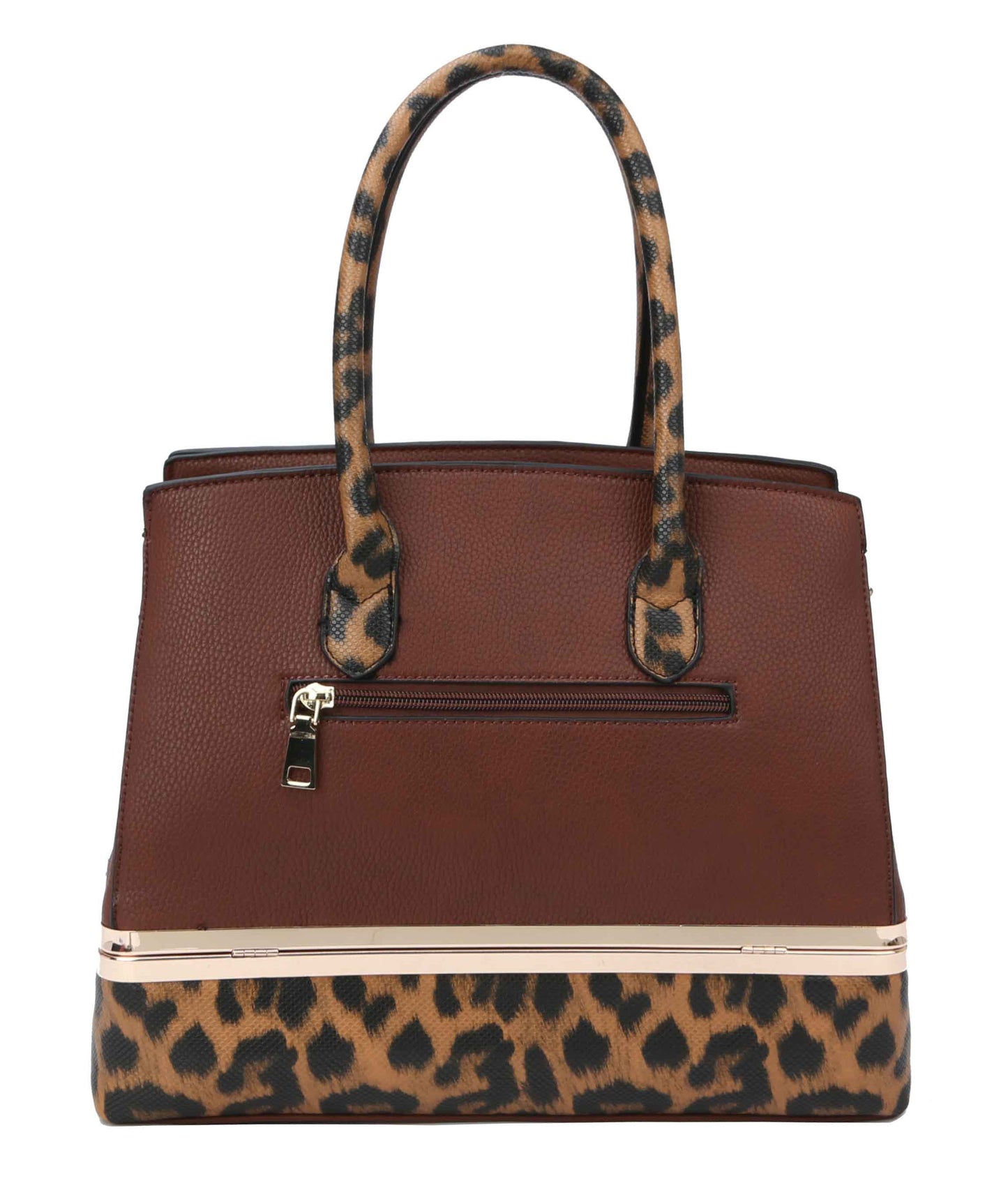 2 in 1 Cheetah Accent Handbag and Clutch