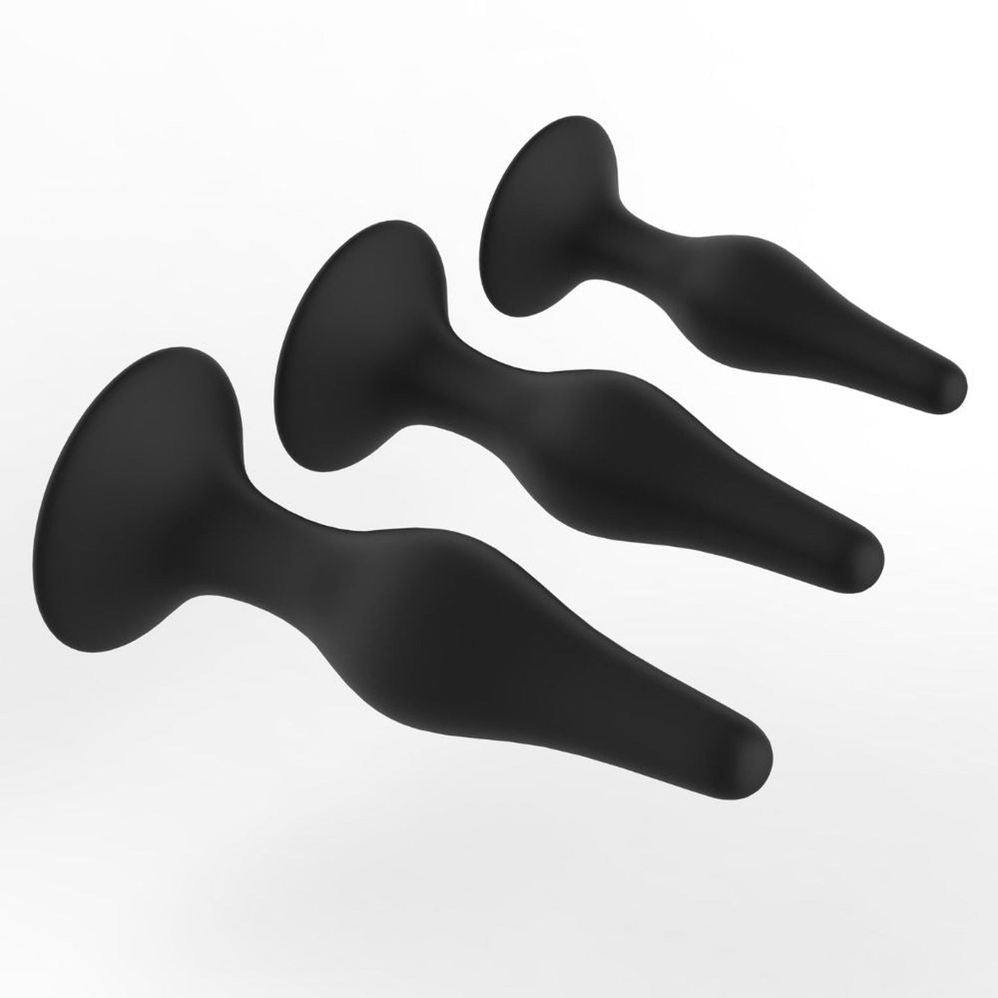 Level Up II Anal Trainers 3 Piece Silicone Suction Set