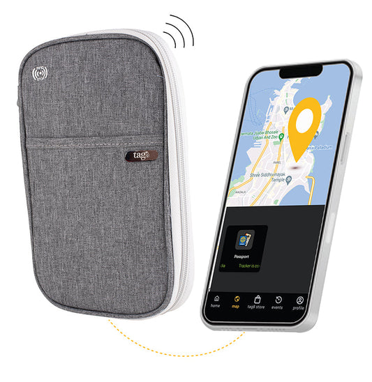 Canvas Passport Tracker Holder