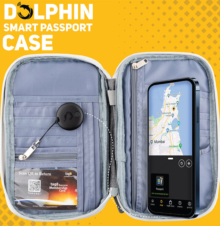Canvas Passport Tracker Holder