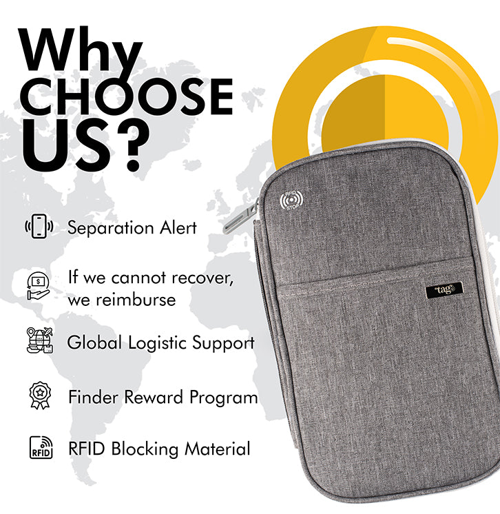 Canvas Passport Tracker Holder