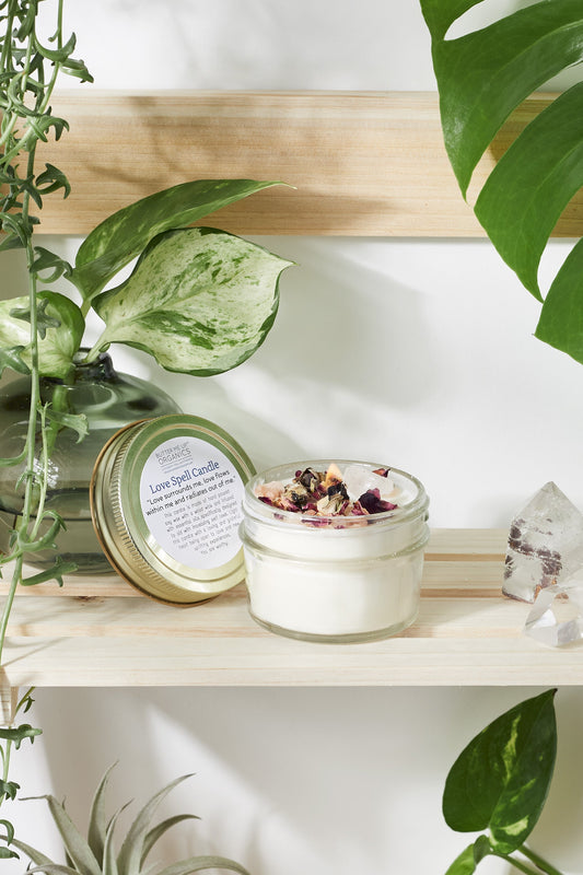 Love Spell / Intention Candle/ Ritual Candle / Love and Light / Rose Q