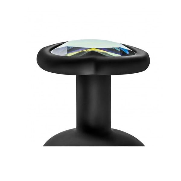 Luxe Bling Plugs Training Kit Black With Rainbow Gems
