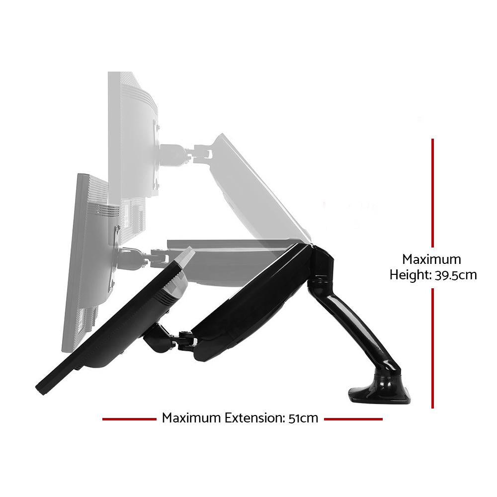 Artiss Monitor Arm Gas Spring Desk Mount Screen Holder