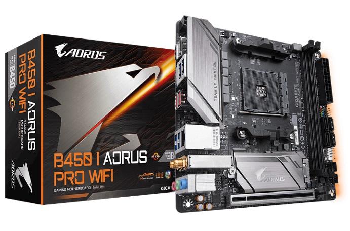 GIGABYTE B450 I AORUS PRO WIFI Bluetooth AMD Ryzen Gen3 AM4 Mini-ITX