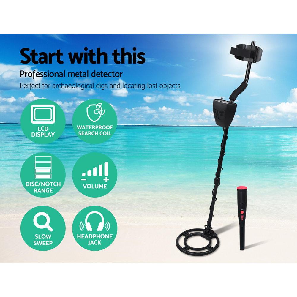 Metal Detector 220MM Deep Sensitive Waterproof Pinpointer Treasure