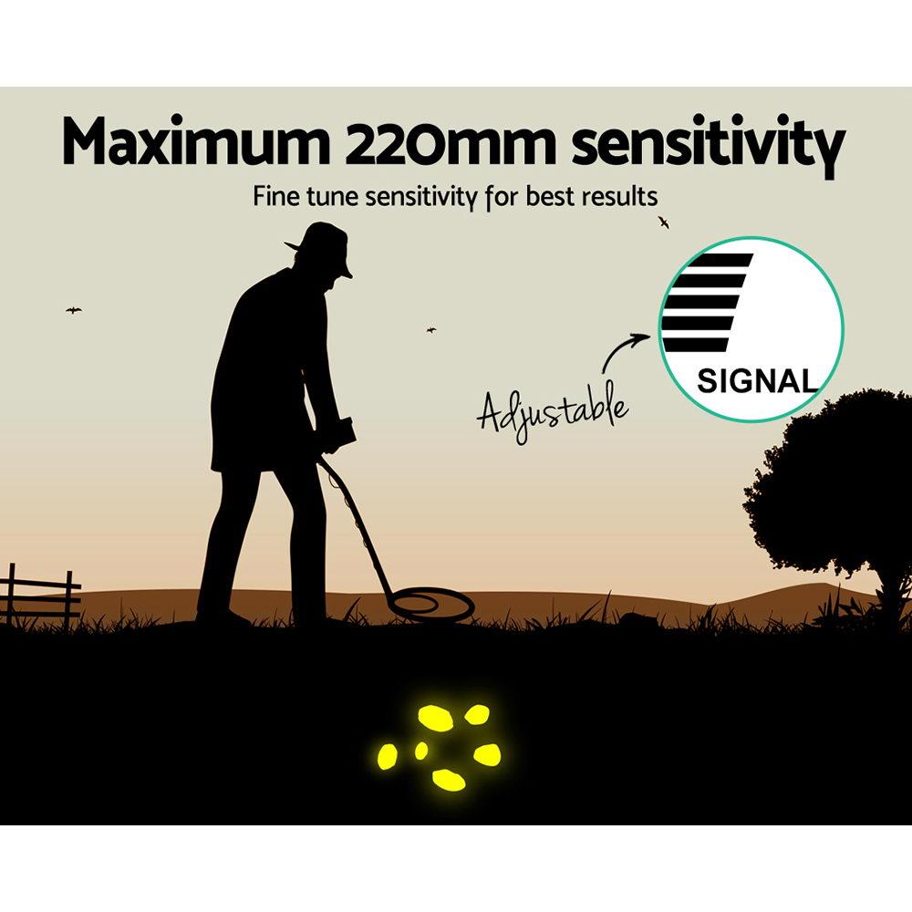 Metal Detector 220MM Deep Sensitive Waterproof Pinpointer Treasure