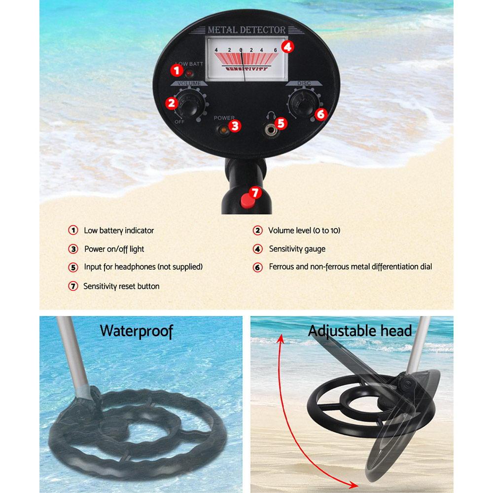 Metal Detector 180MM Deep Sensitive Waterproof Treasure Hunter Gold
