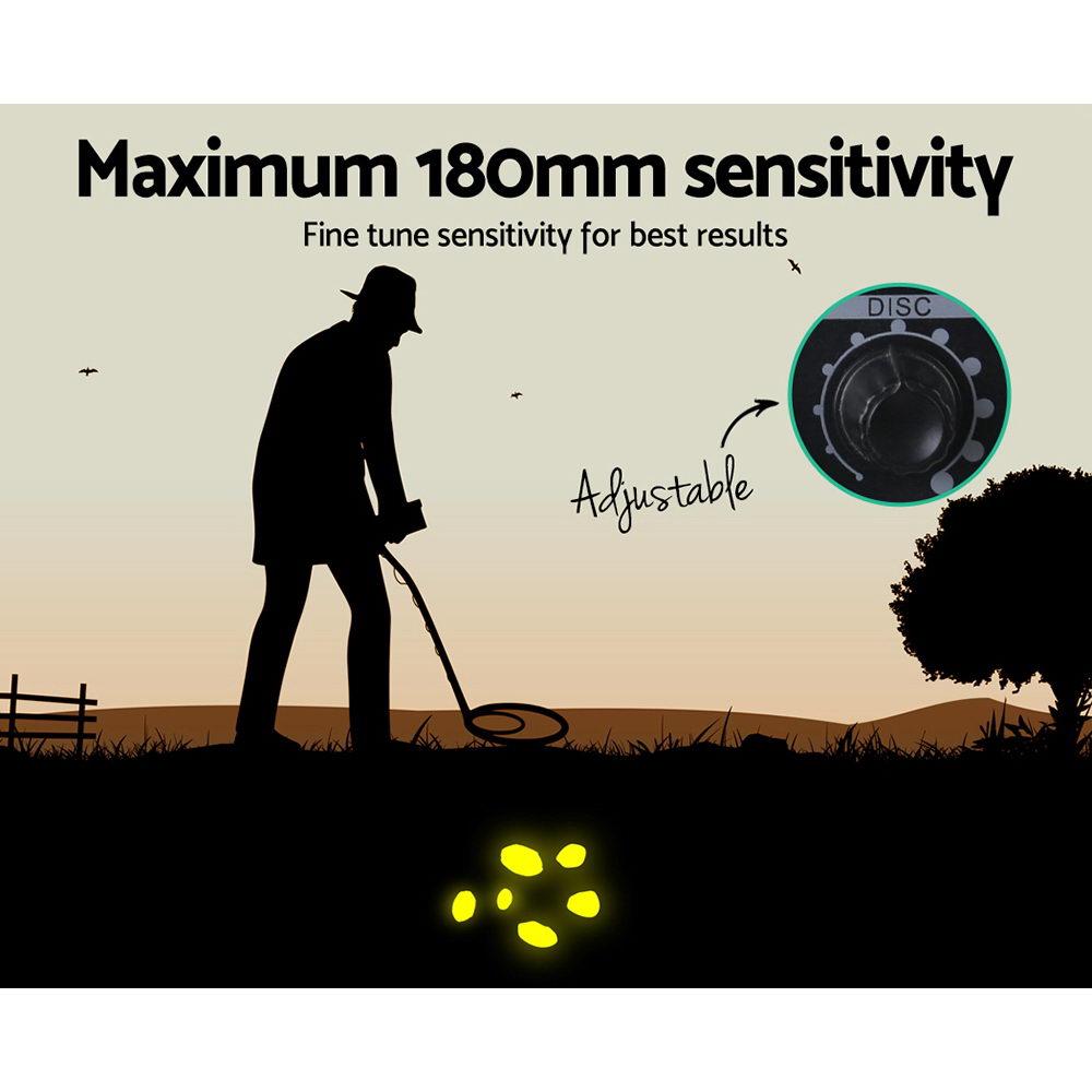 Metal Detector 180MM Deep Sensitive Waterproof Treasure Hunter Gold