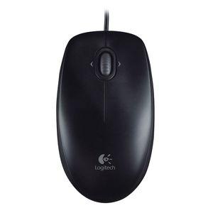 Logitech M100R Corded Optical Mouse Black Full Size Corded Comfort 3yr