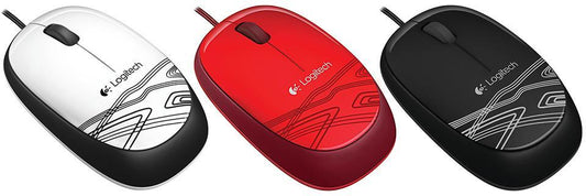 Logitech M105 Corded Optical Mouse White - High-definition optical