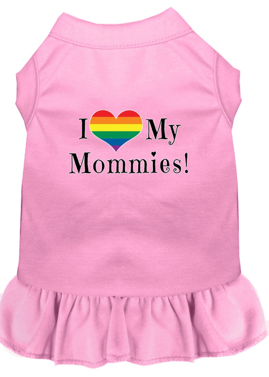 Mirage Pet 58-76 LPKXXXL I Heart My Mommies Screen Print Dog Dress,