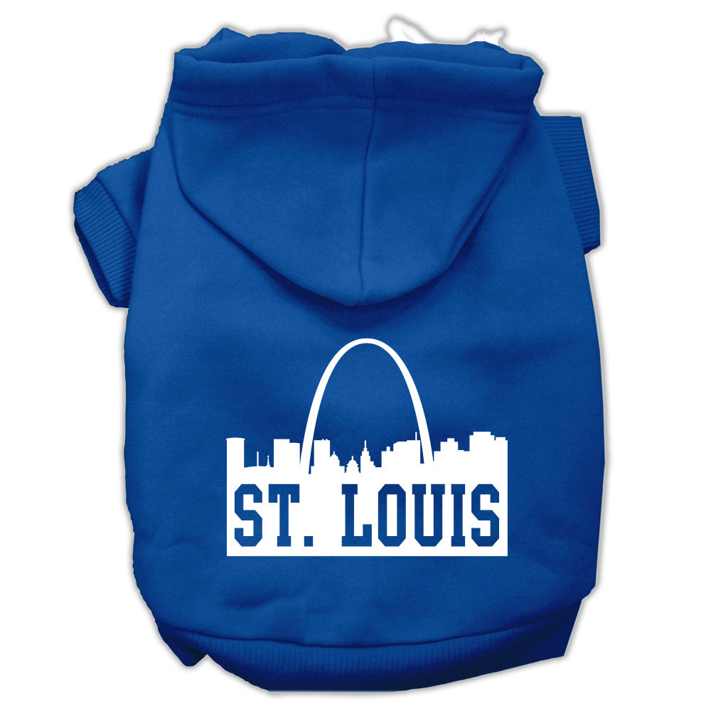 Mirage Pet 62-74 SMBL St Louis Skyline Screen Print Pet Hoodies, B