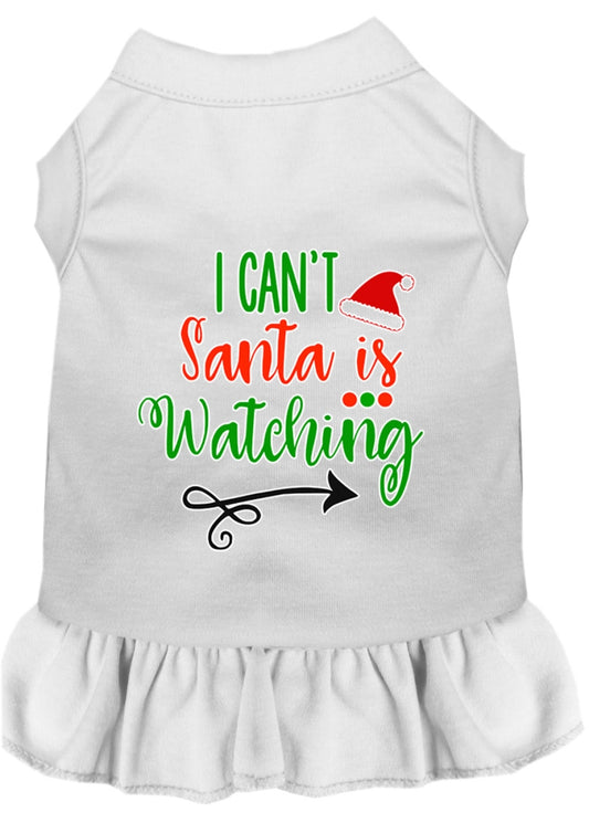 Mirage Pet 58-424 WTXXXL I Cant, Santa is Watching Screen Print Do
