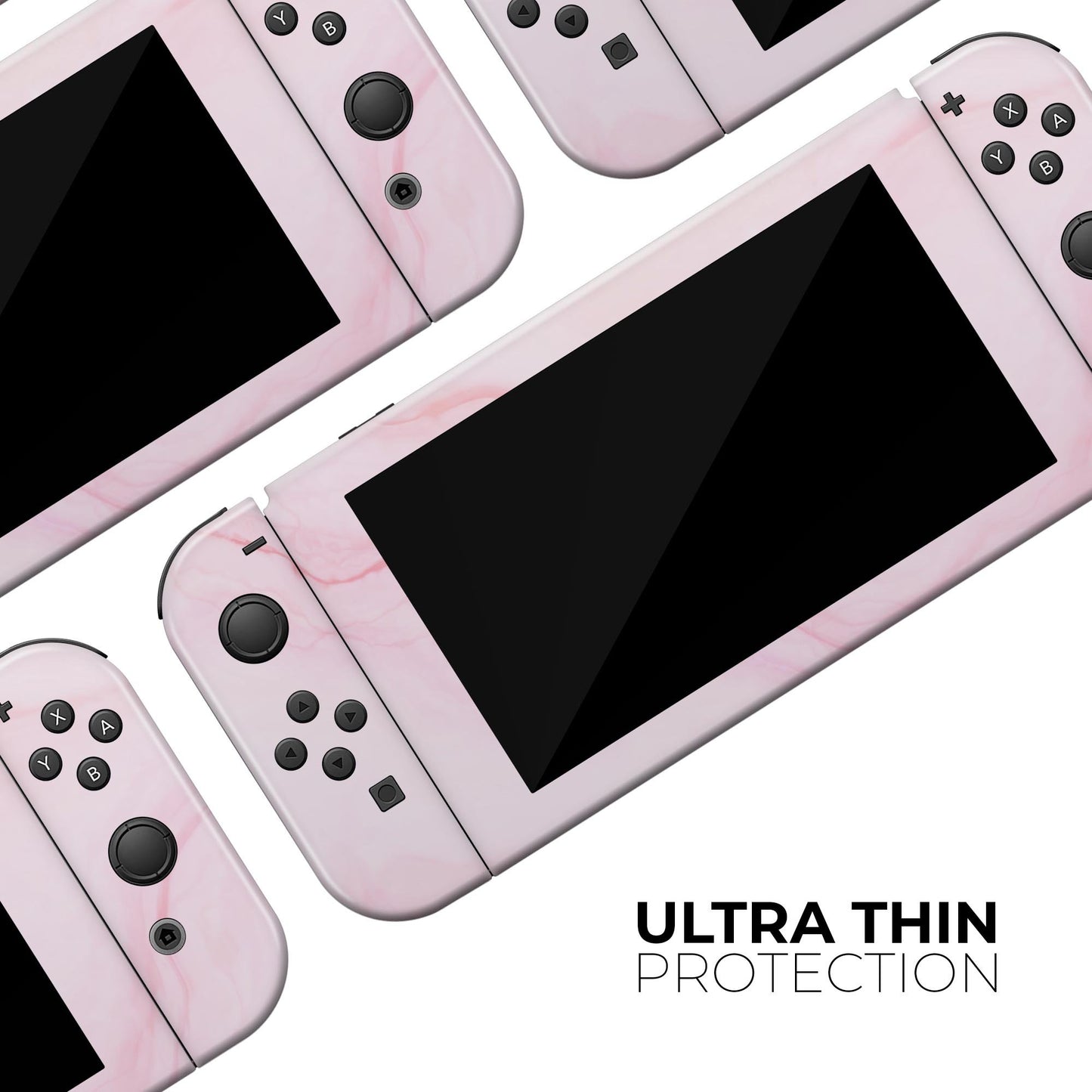 Marble Surface V1 Pink - Vinyl Skin Wrap for Nintendo Switch 2, OLED,