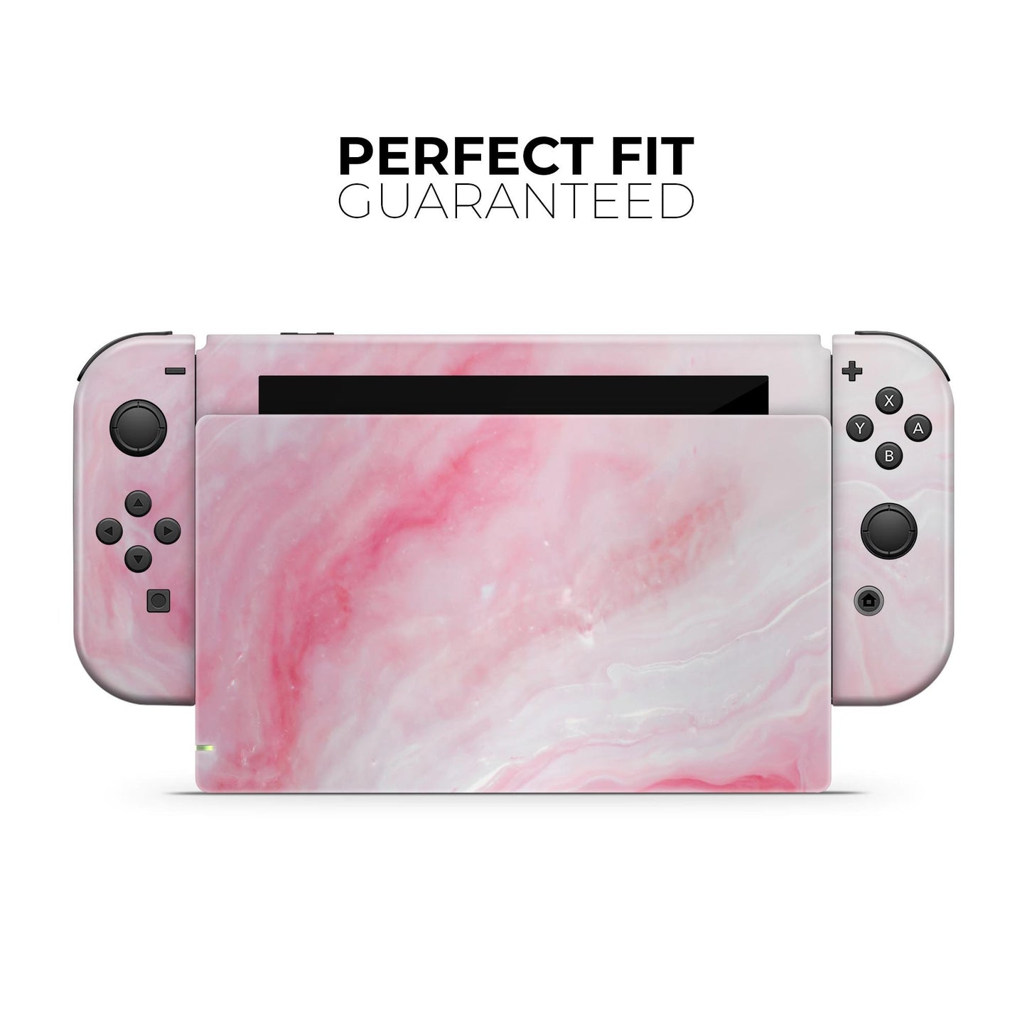 Marbleized Pink Paradise V6 - Vinyl Skin Wrap for Nintendo Switch 2,