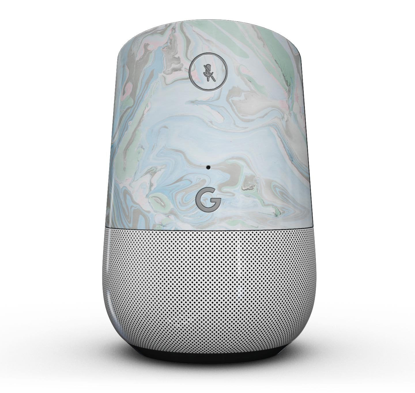 Marbleized Swirling Blue v2 - Full-Body Skin Kit for the Google Home