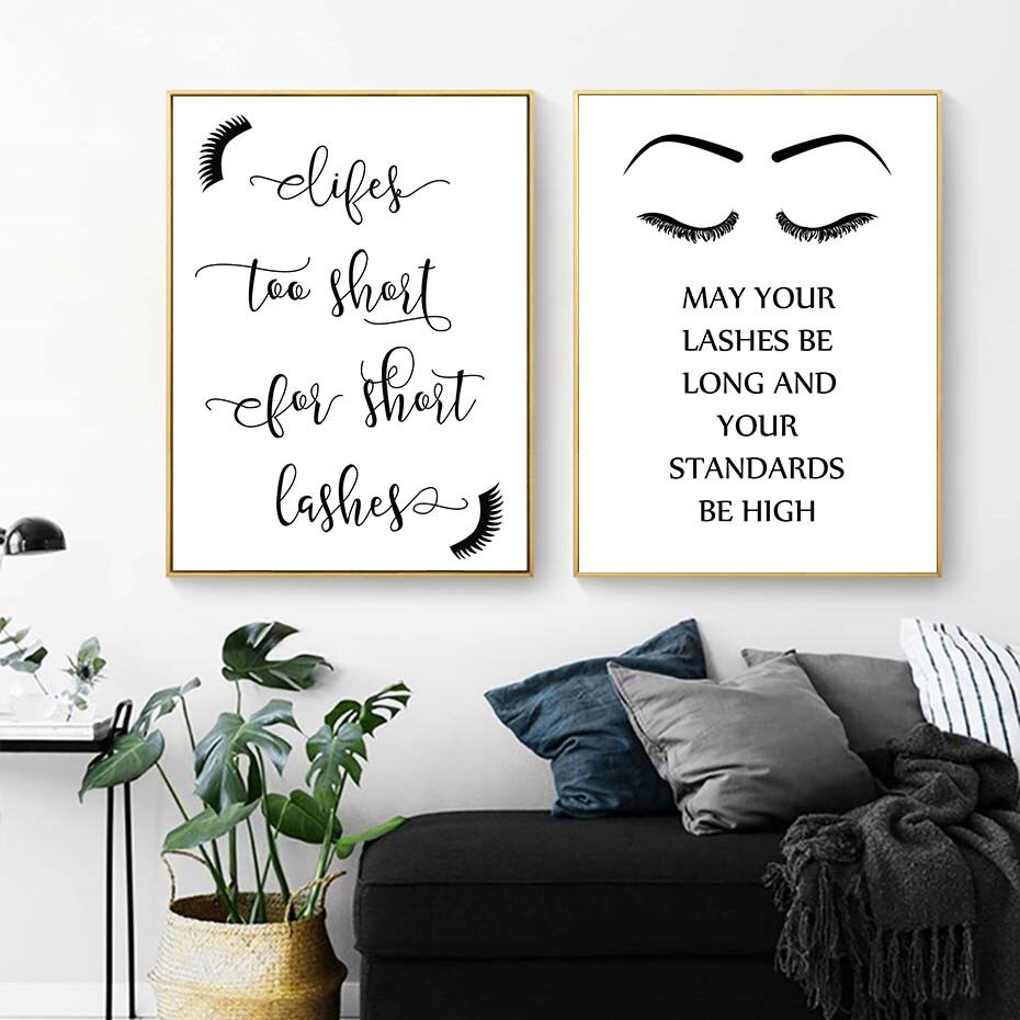 Modern Black White Girl Sexy Wall Art