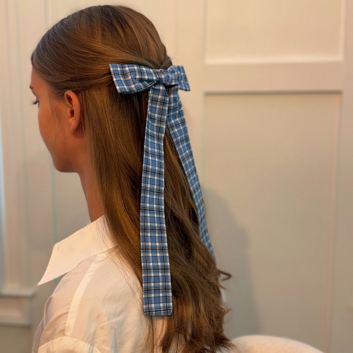 My Dear Preppy Plaid Bow Hair Clip