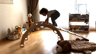 Montessori Climbing Set / Pikler Triangle, Climbing Arch & Ramp / 3