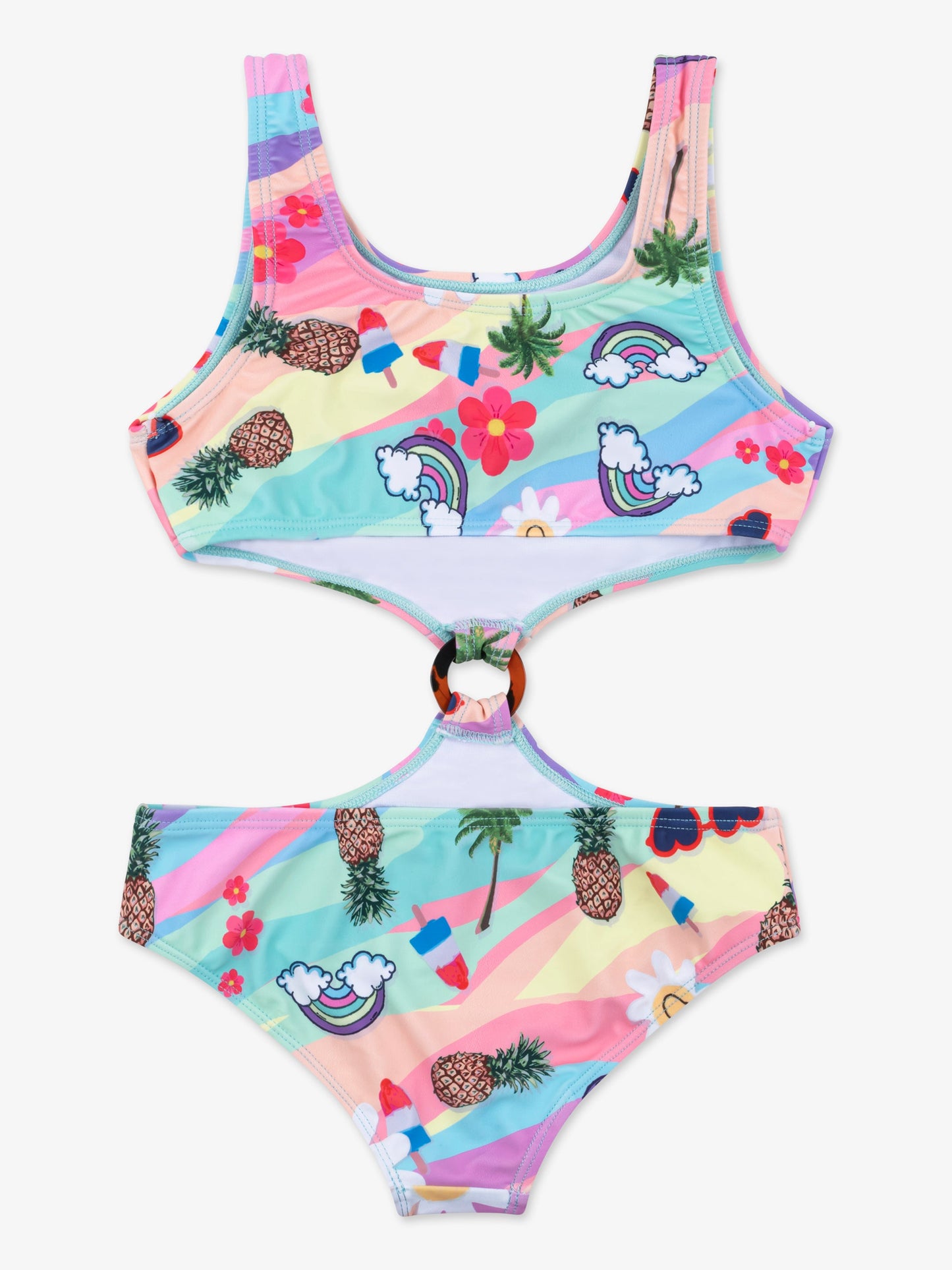 Naomi Printed Cut-Out One Piece Swimsuit