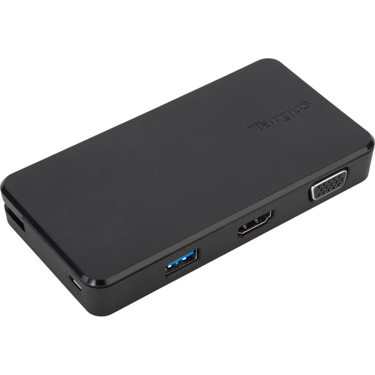 Targus USB 3.0 & USB-C Dual Travel Dock Connects 2 monitors, 1x HDMI