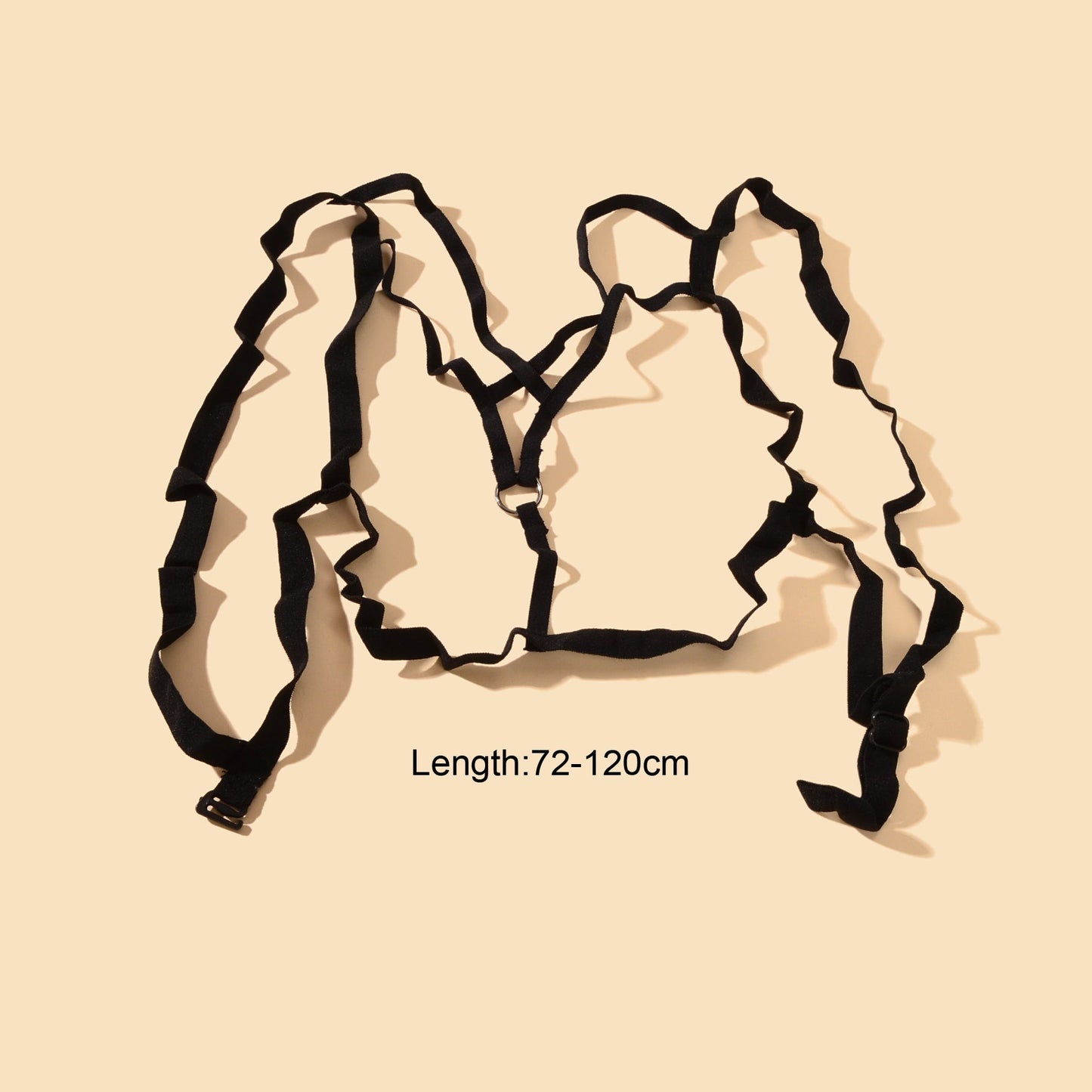 Sexy Body Jewellery Black Elastic Harness Bra Body Chain Rave Body