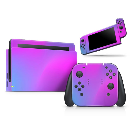 Neon Holographic V1 - Vinyl Skin Wrap for Nintendo Switch 2, OLED,
