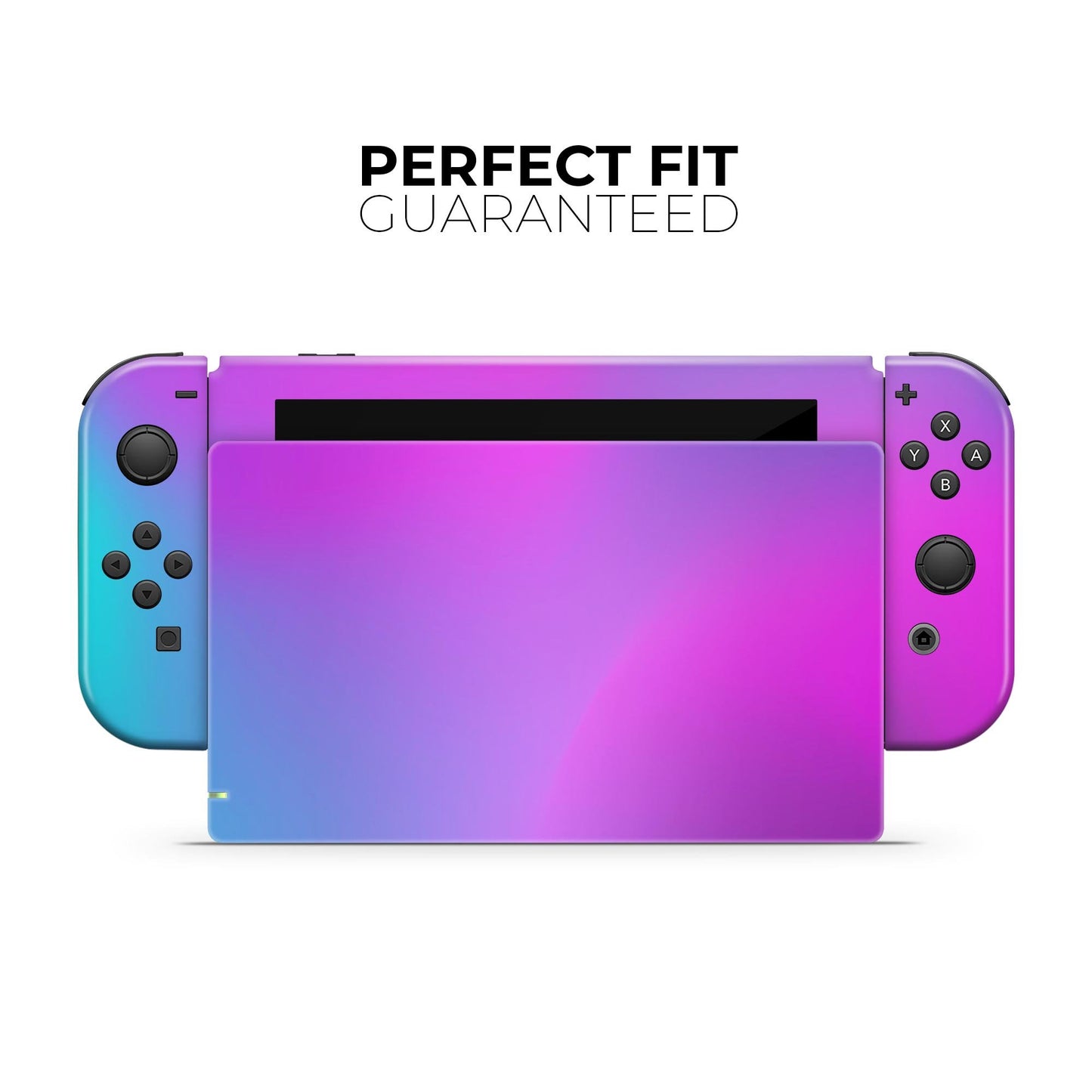 Neon Holographic V1 - Vinyl Skin Wrap for Nintendo Switch 2, OLED,