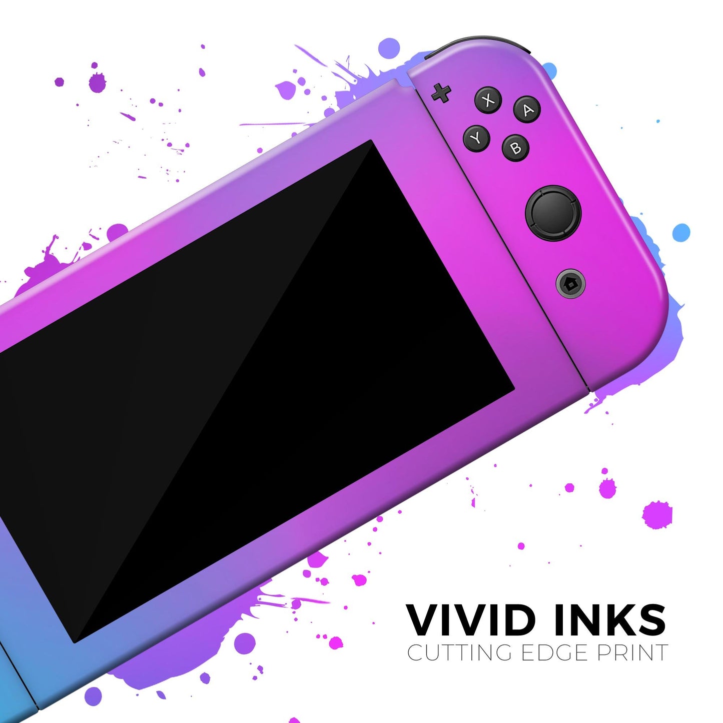 Neon Holographic V1 - Vinyl Skin Wrap for Nintendo Switch 2, OLED,