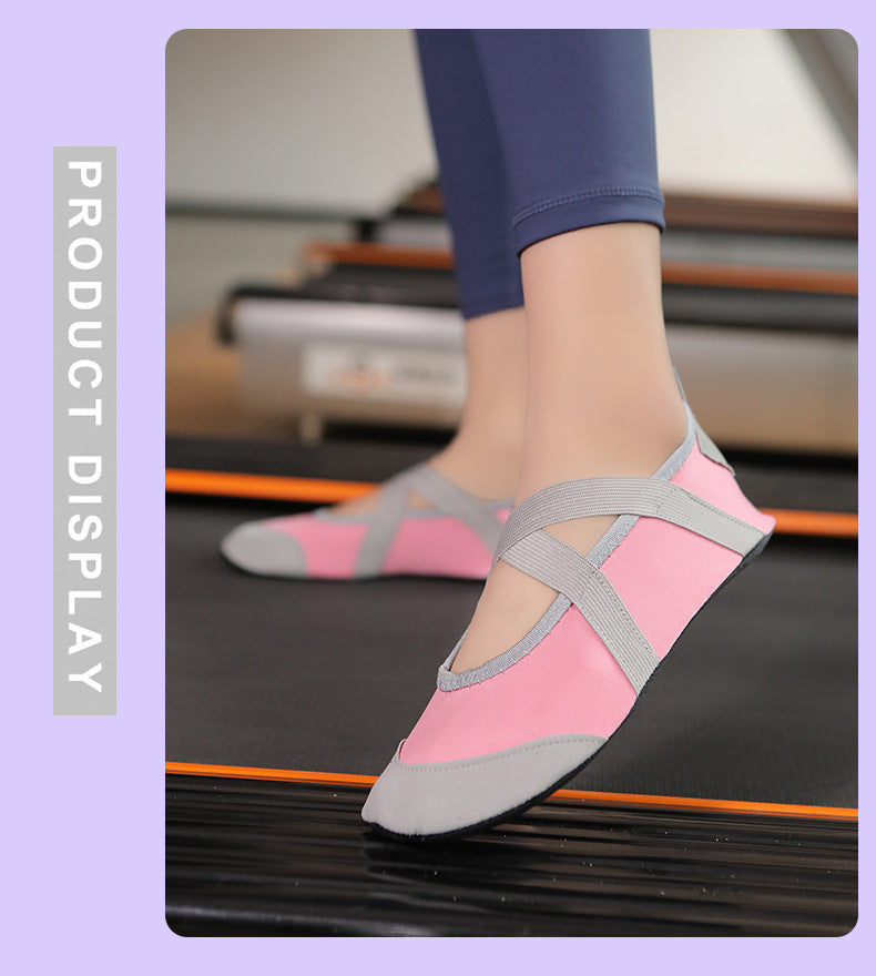 SIHI Women’s Cross-Strap Yoga Shoes, Non-Slip Soft Sole Indoor Fitness