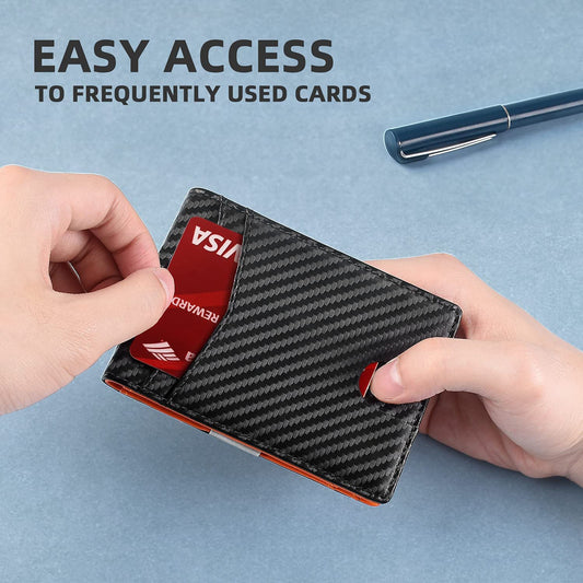 Foreign trade leather anti-theft RFID card holder men's US dollar card