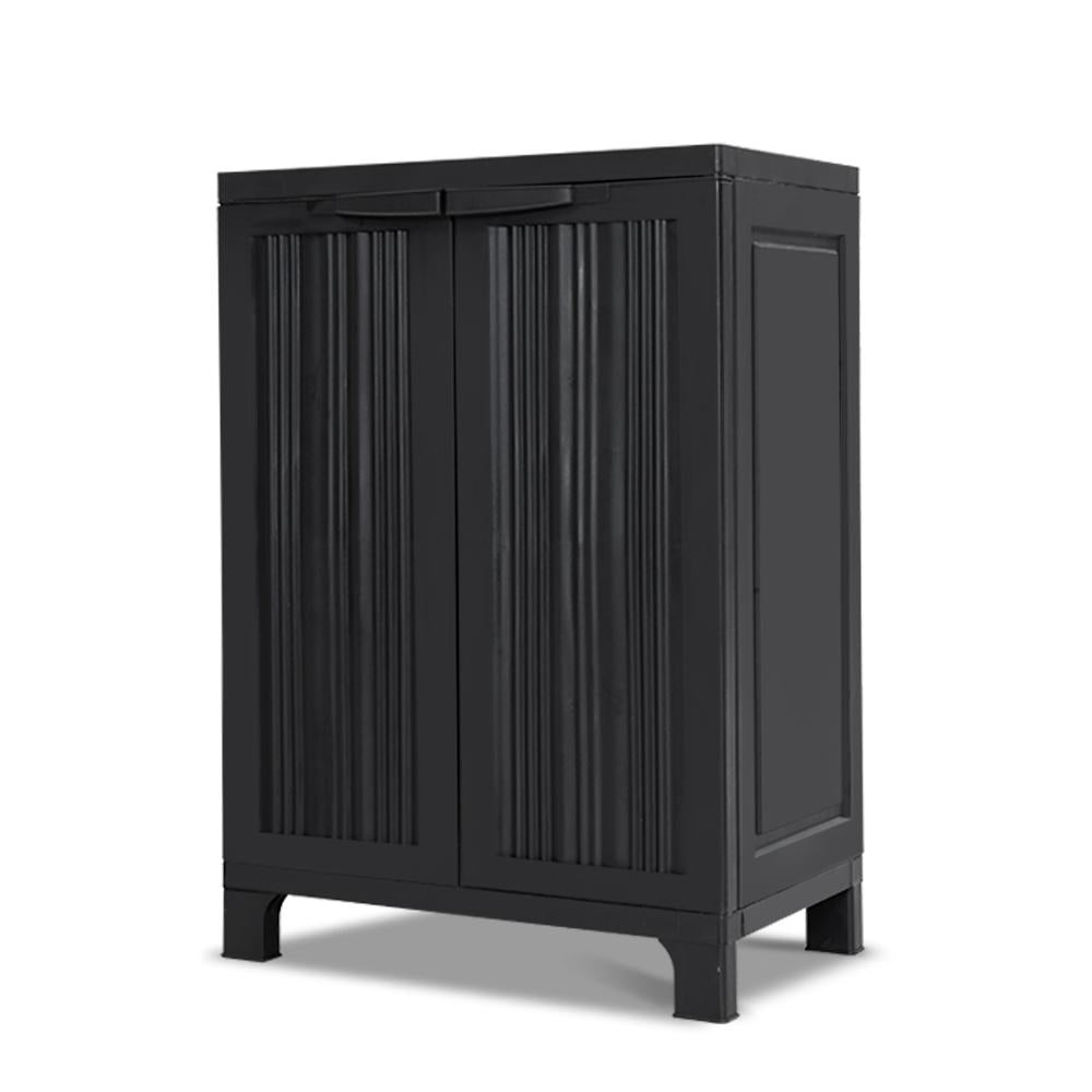 Gardeon Outdoor Storage Cabinet Box 92cm Lockable Cupboard Sheds