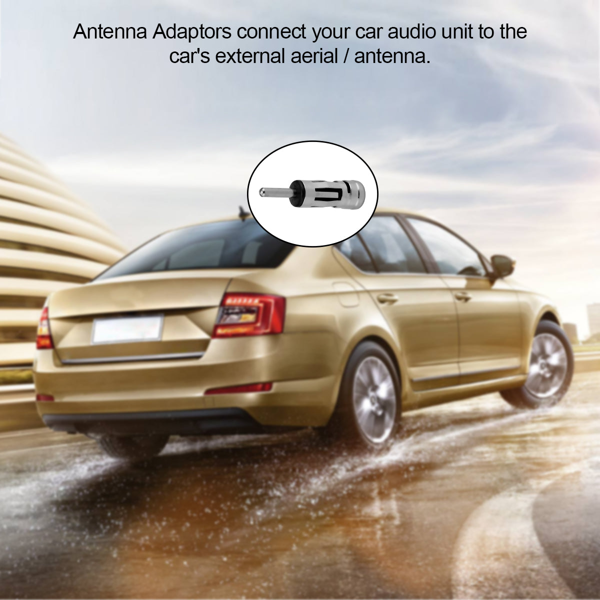 Car Radio Stereo ISO to DIN Aerial Antenna