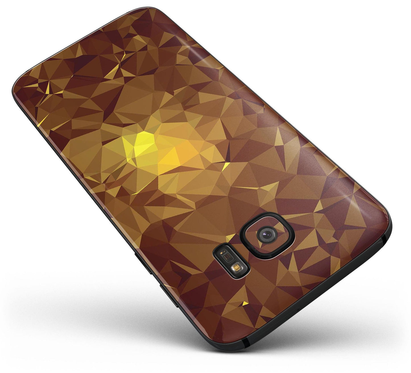 Orange Geometric V16 - Full Body Skin-Kit for the Samsung Galaxy S7 or