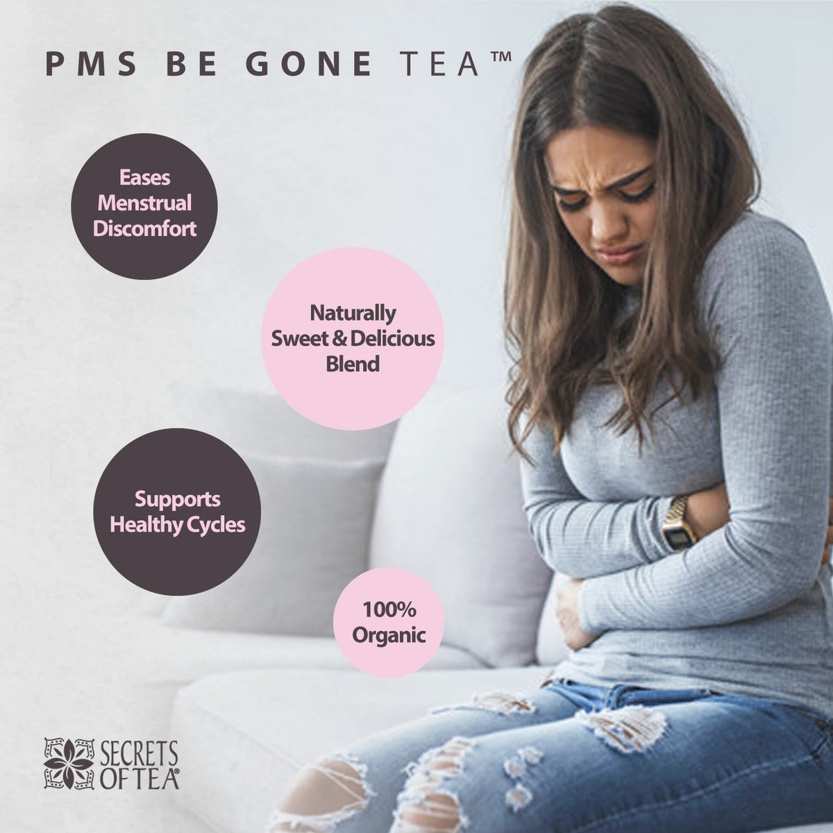 Secrets of Tea PCOS & PMS Herbal Support Tea for Women – Wellness &