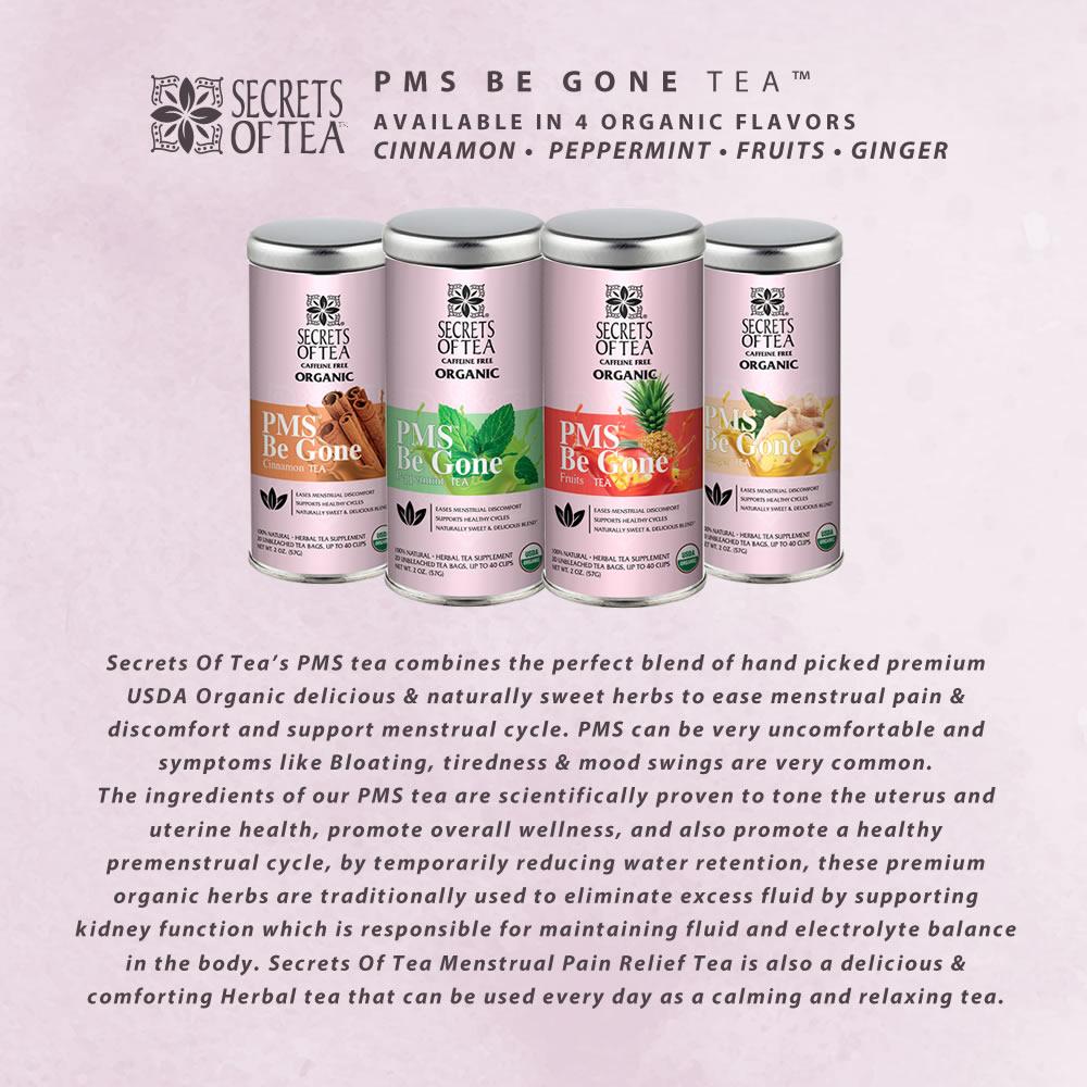 Secrets of Tea PCOS & PMS Herbal Support Tea for Women – Wellness &