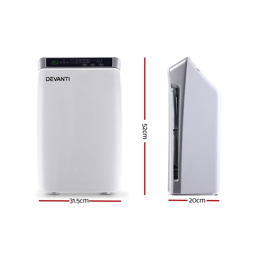 Devanti Air Purifier Purifiers HEPA Filter Home Freshener Carbon