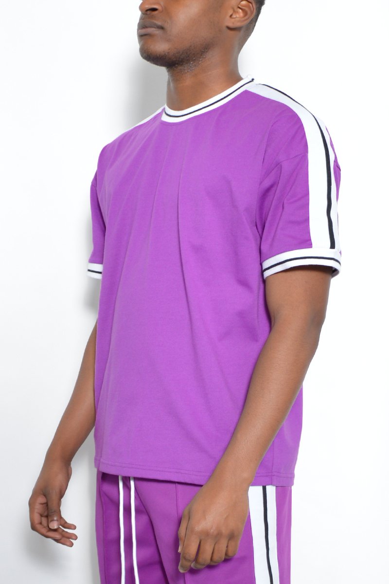 STRIPED TAPE TEE