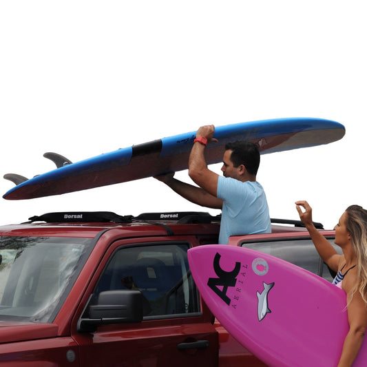 DORSAL Surfboard Car Soft Racks - Padded System, Easy Setup Any Car,