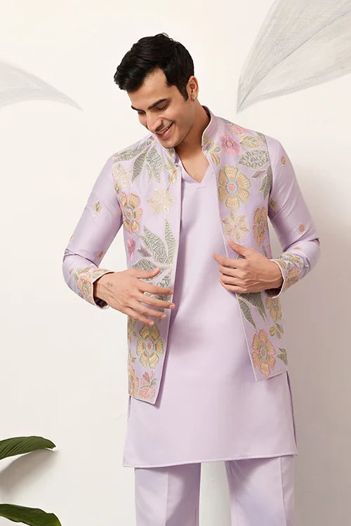 Mens Wear Designer Luxury Koti Kurta Set for Carnival Season
