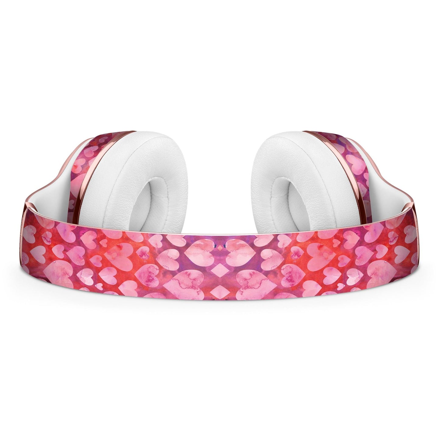 Pink and Red Watercolor Hearts Full-Body Skin Kit for the Beats by Dre