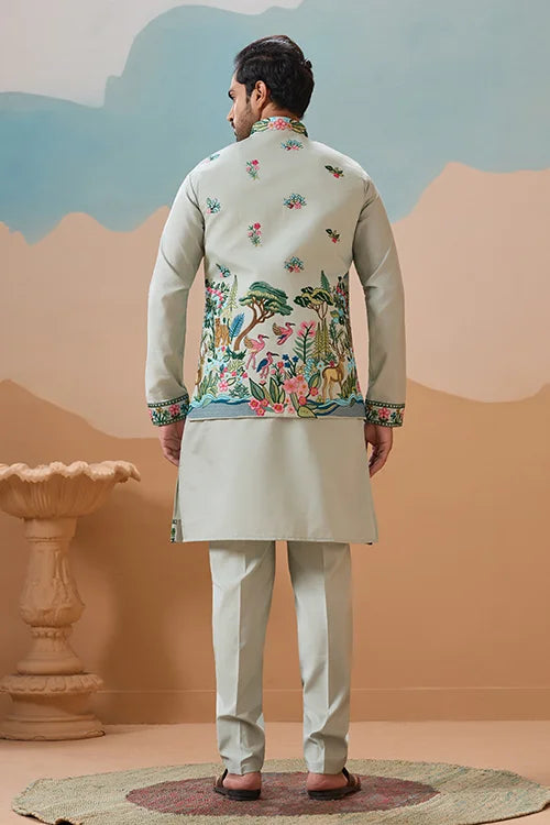 Trendy Royal Pista Ethnic Wear Koti Kurta Set for Men