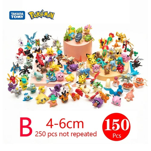 Pokemon Mini Figures 144 2-3cm/250 4-6cm Anime Model Different Styles