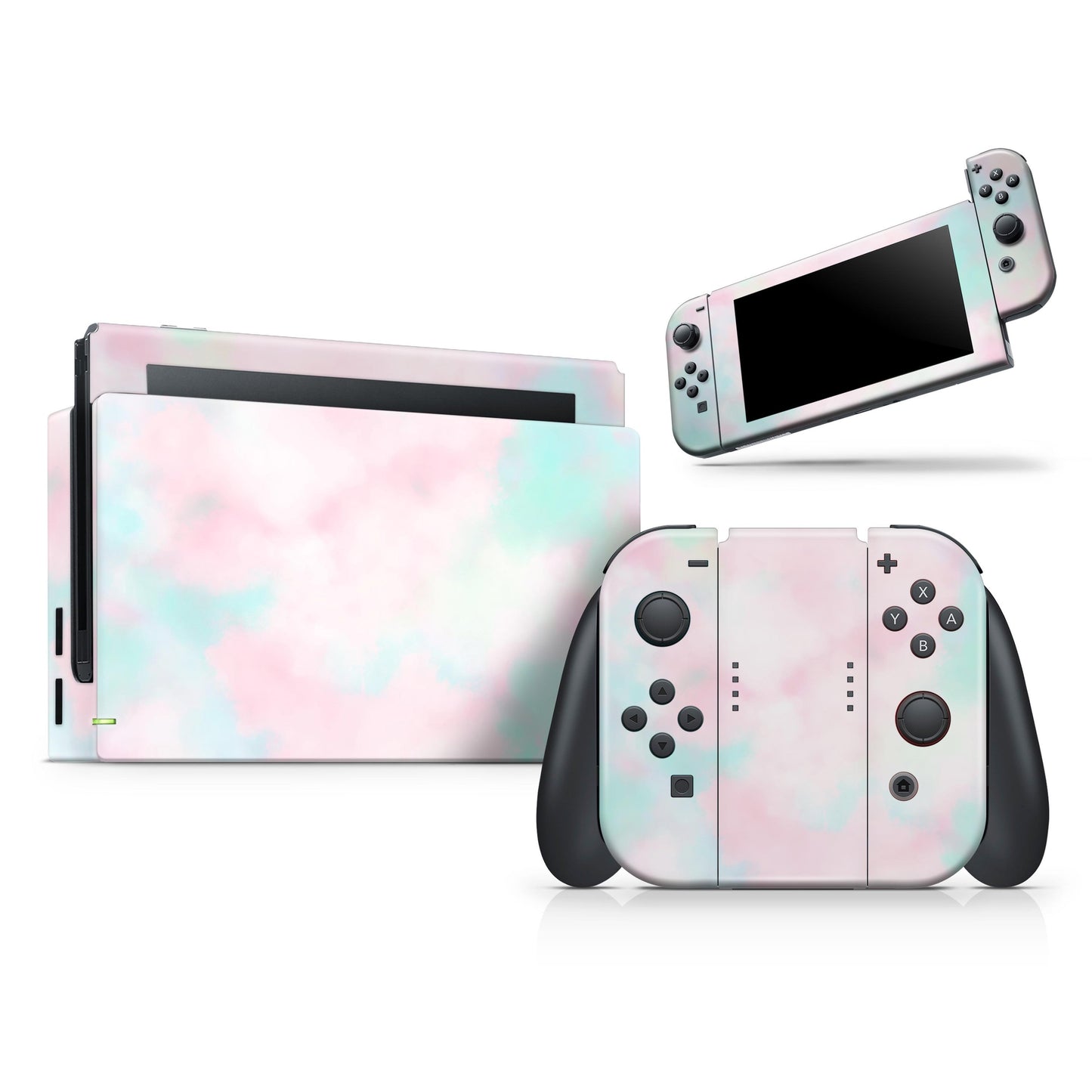 Pretty Pastel Clouds V7 - Vinyl Skin Wrap for Nintendo Switch 2, OLED,