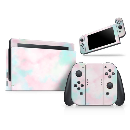 Pretty Pastel Clouds V7 - Vinyl Skin Wrap for Nintendo Switch 2, OLED,