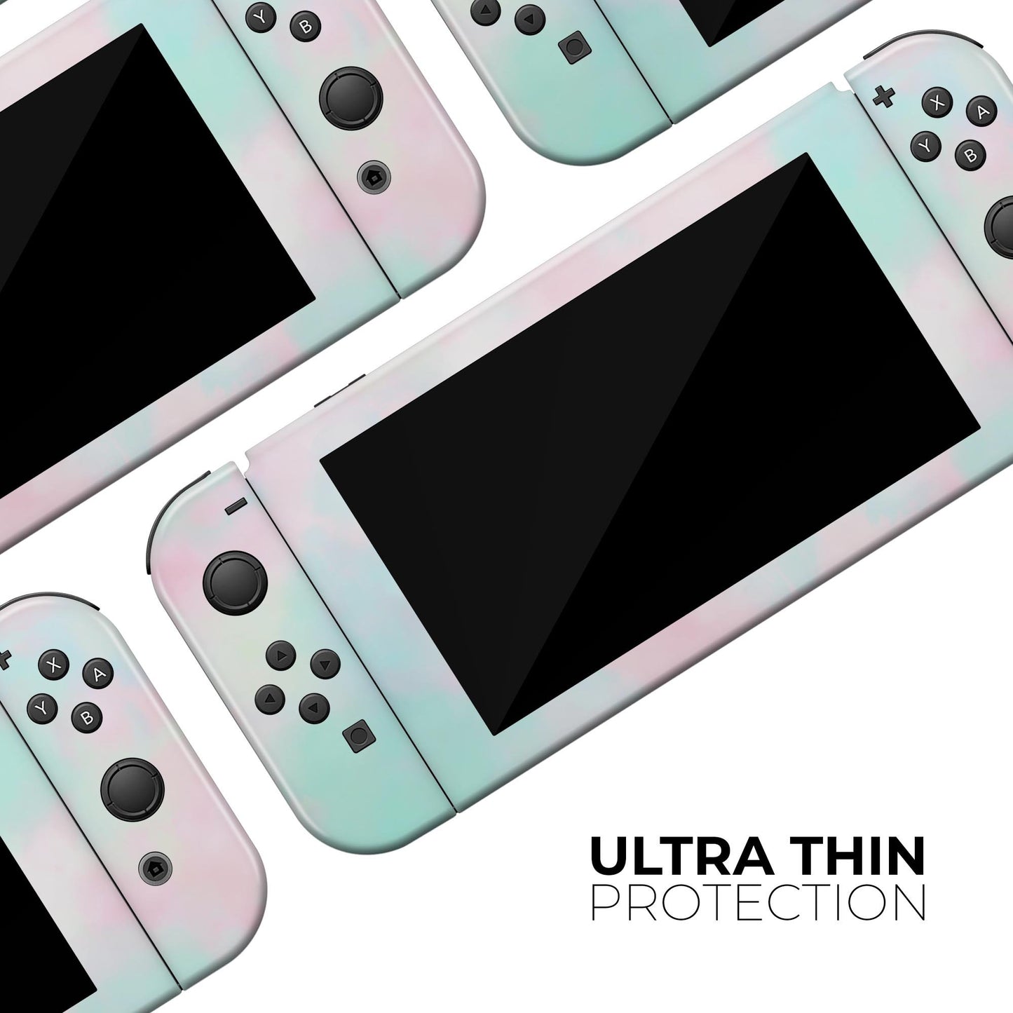 Pretty Pastel Clouds V7 - Vinyl Skin Wrap for Nintendo Switch 2, OLED,