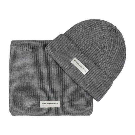 RB5004F  | Set Sciarpa e Berretto in Maglia CERVINO Misto Lana Made in