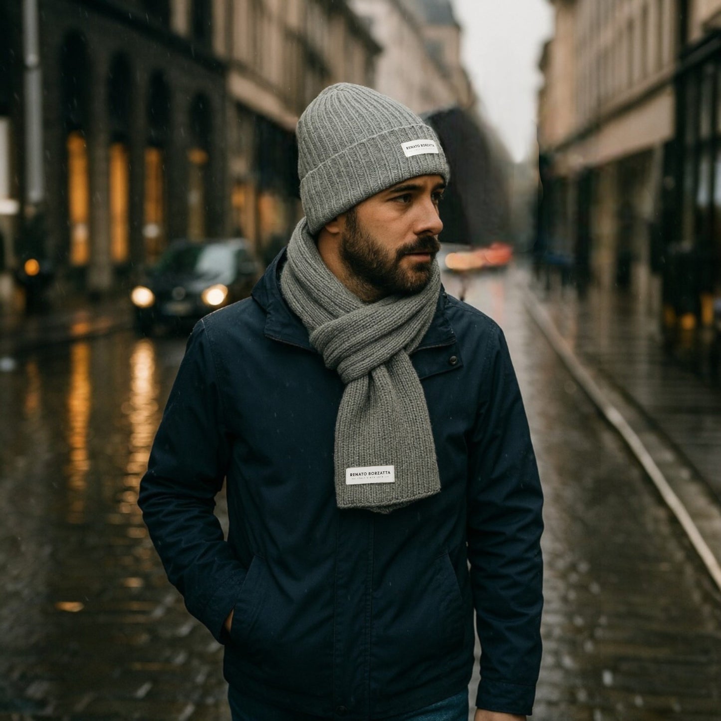 RB5004F  | Set Sciarpa e Berretto in Maglia CERVINO Misto Lana Made in