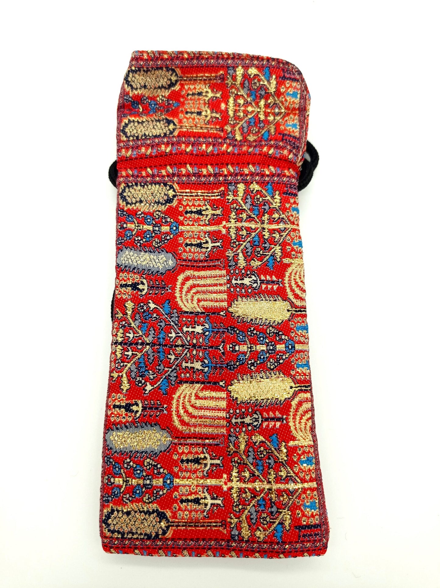 Handmade oriental pattern colorful glasses case
